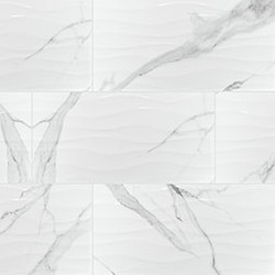 MSI Dymo Statuary Wavy White Glossy NDYMSTAWAVWHI1224G-N